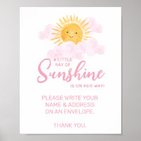 Ray Of Sunshine Baby Shower Name And Address