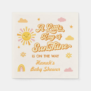 Ray of Sunshine Baby Shower Napkins