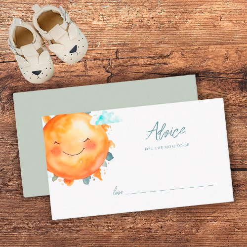 Ray Of Sunshine Boho Advice For The Mom To Be Enclosure Card