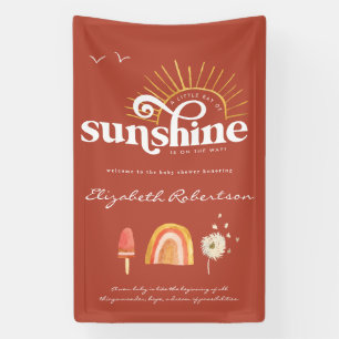 Ray of Sunshine   Boho Baby Shower  Banner