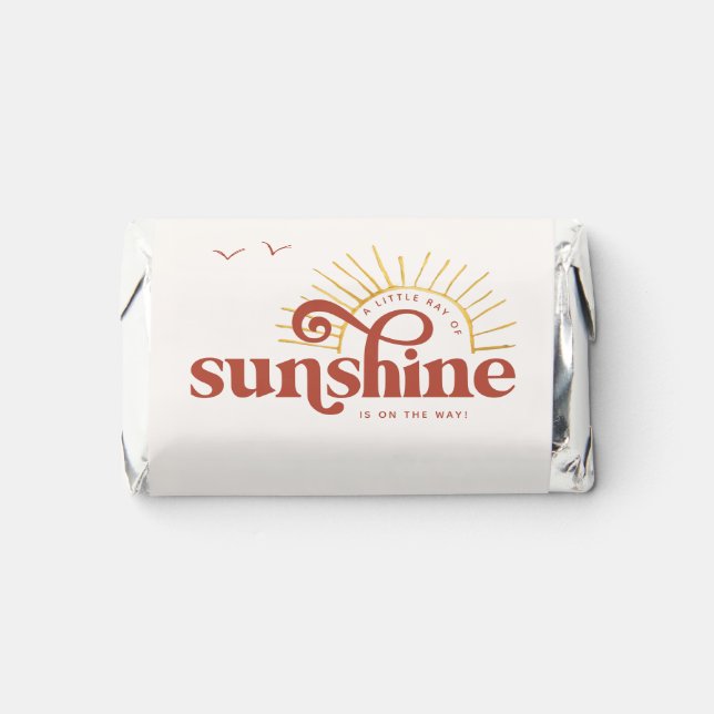 Ray of Sunshine | Boho Baby Shower  Hershey's Miniatures (Front)