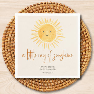 Ray Of Sunshine Boho Baby Shower Napkins