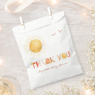 Ray of Sunshine Boho Summer Thank You Favor Bag