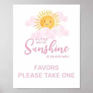 Ray Of Sunshine Favor Sign