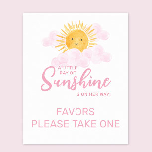 Ray Of Sunshine Favor Sign