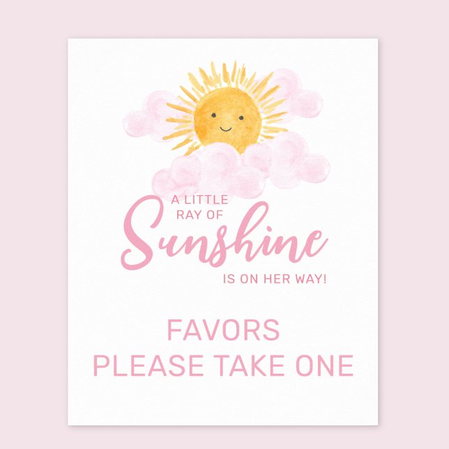 Ray Of Sunshine Favor Sign  (Creator Uploaded)