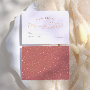 Ray of Sunshine How Big Is Mommy's Belly Answer Enclosure Card