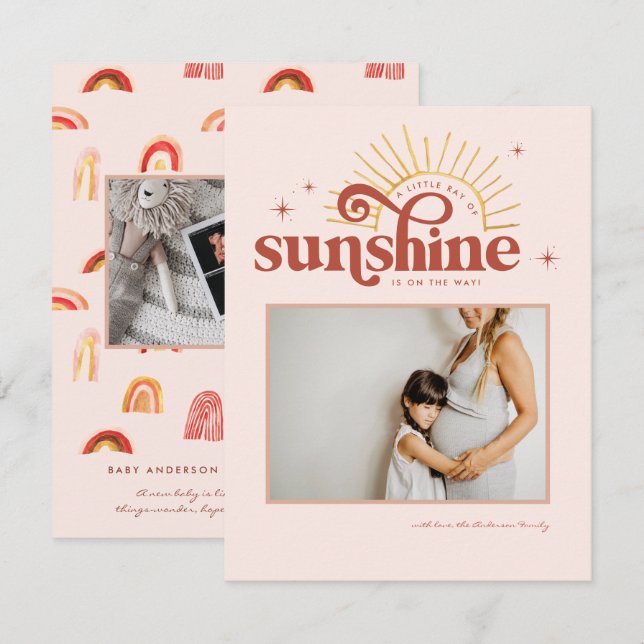 Ray of Sunshine | Photo Pregnancy  (Front/Back)