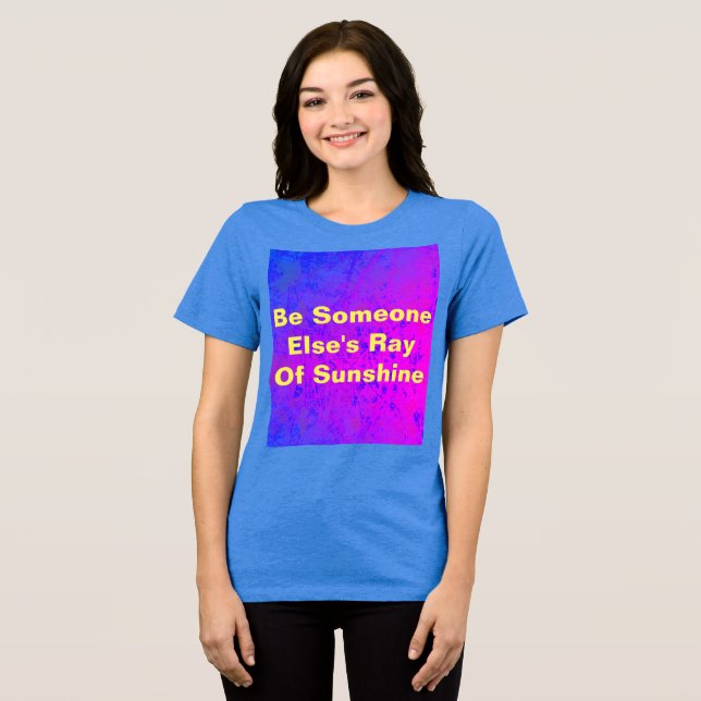 Ray Of Sunshine  Tri-Blend Shirt (Front Full)