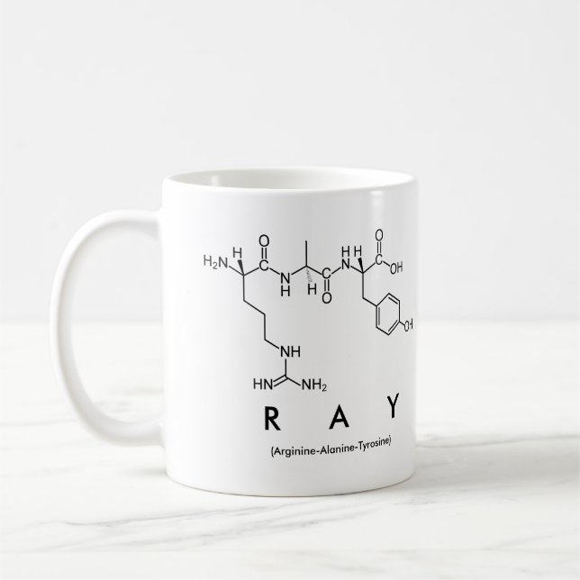 Ray peptide name mug (Left)