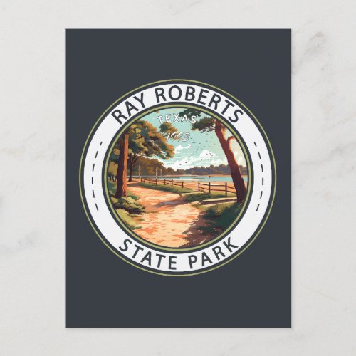 Ray Roberts State Park Texas Badge Postcard