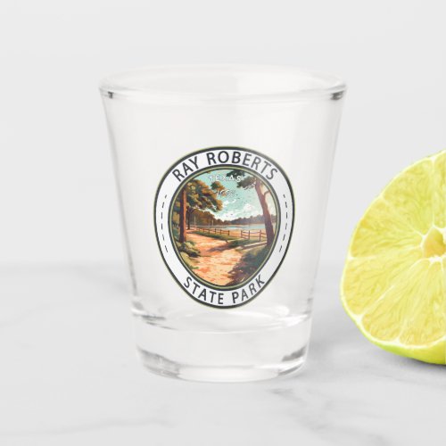 Ray Roberts State Park Texas Badge Shot Glass