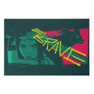 Raya and the Last Dragon - Be Brave Faux Canvas Print