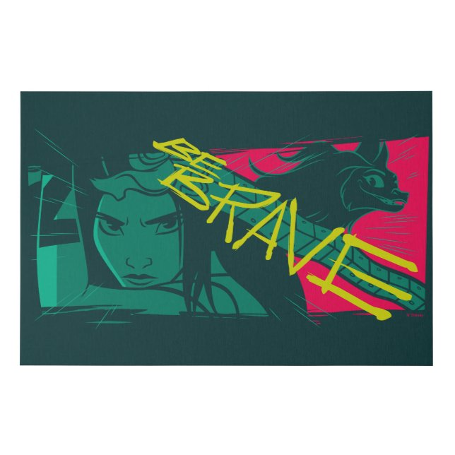 Raya and the Last Dragon - Be Brave Faux Canvas Print (Front)