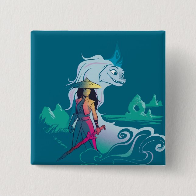 Raya and the Last Dragon Color Pop Button (Front)