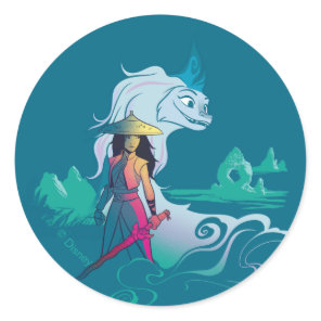 Raya and the Last Dragon Color Pop Classic Round Sticker
