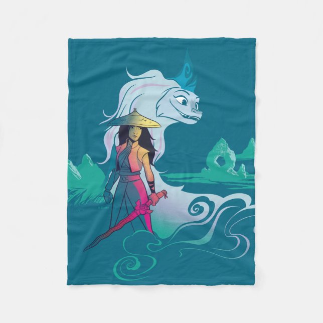 Raya and the Last Dragon Color Pop Fleece Blanket (Front)