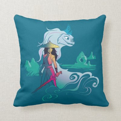 Raya and the Last Dragon Color Pop Throw Pillow