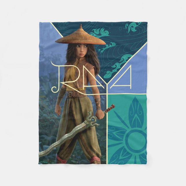 Raya Segmented Collage Fleece Blanket (Front)