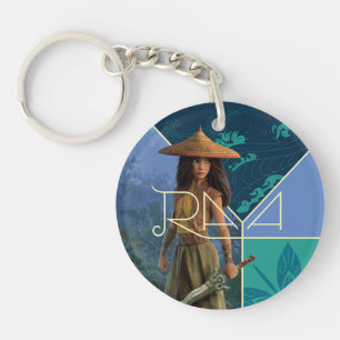 Raya Segmented Collage Keychain