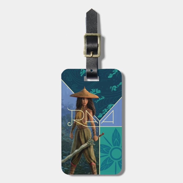 Raya Segmented Collage Luggage Tag (Front Vertical)
