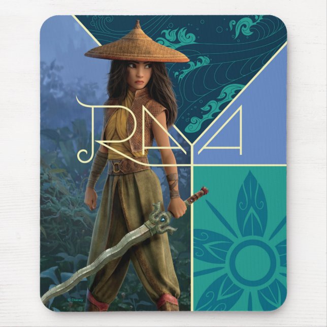 Raya Segmented Collage Mouse Pad (Front)