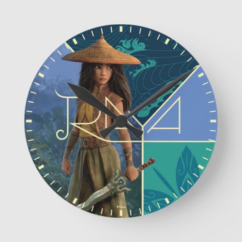 Raya Segmented Collage Round Clock