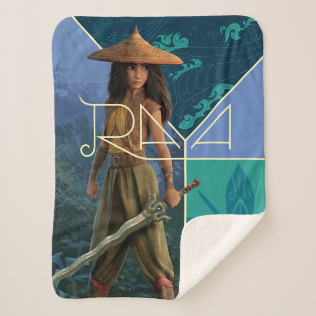 Raya Segmented Collage Sherpa Blanket (Front)