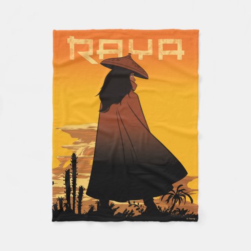 Raya Sunset Graphic Fleece Blanket