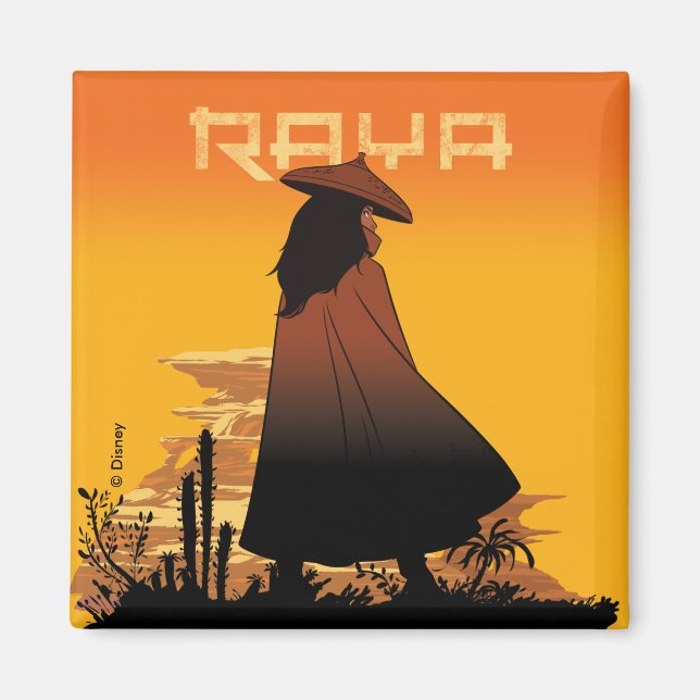 Raya Sunset Graphic Magnet (Front)