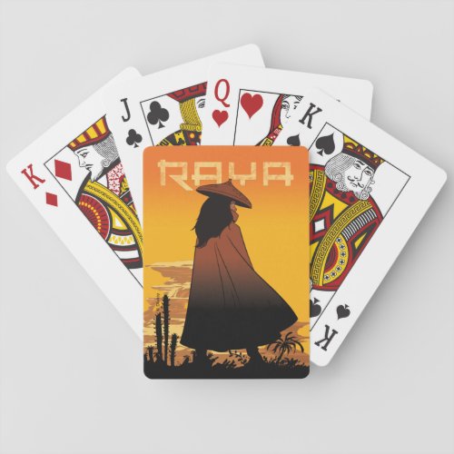 Raya Sunset Graphic Poker Cards