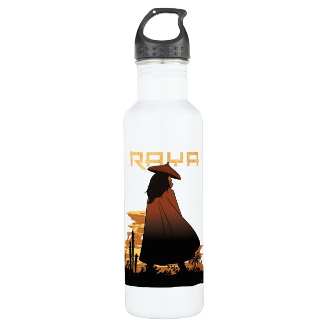 Raya Sunset Graphic Stainless Steel Water Bottle (Front)