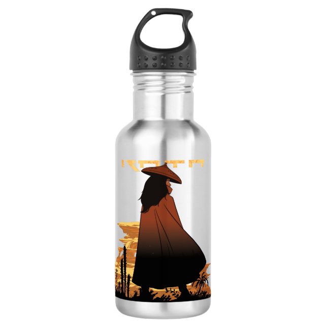 Raya Sunset Graphic Stainless Steel Water Bottle (Front)