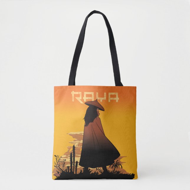 Raya Sunset Graphic Tote Bag (Front)