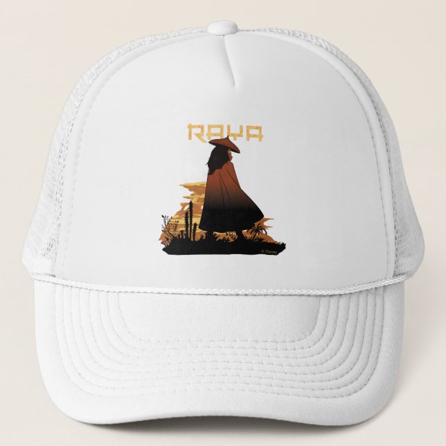 Raya Sunset Graphic Trucker Hat (Front)