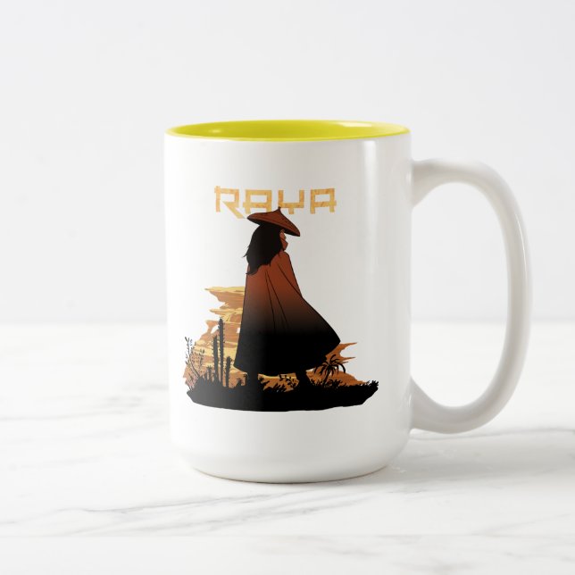 Raya Sunset Graphic Two-Tone Coffee Mug (Right)