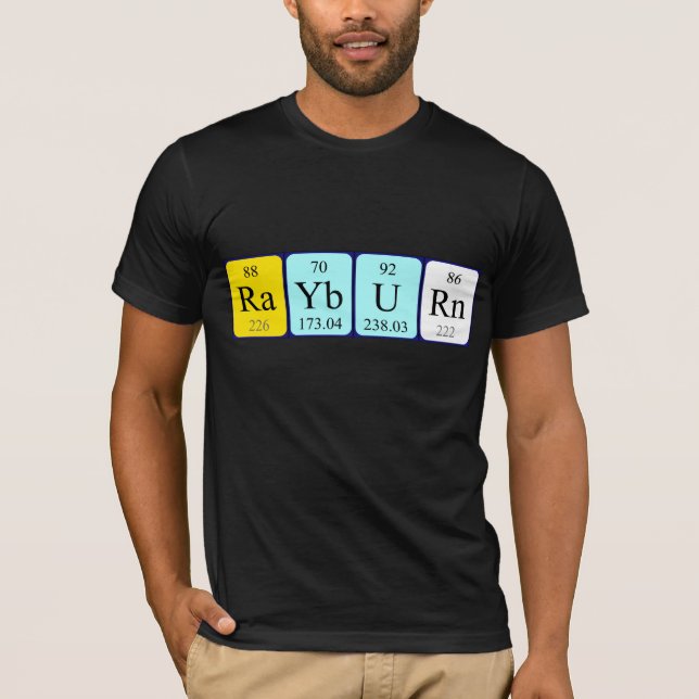 Rayburn periodic table name shirt (Front)