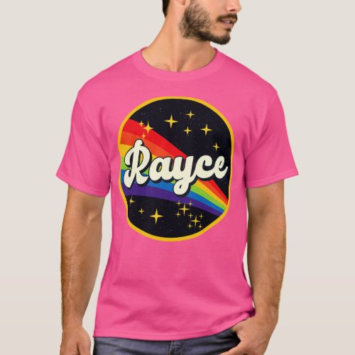 Rayce Rainbow In Space Vintage Style T_Shirt