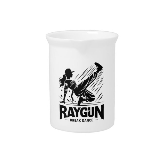 Raygun Raygun breakdancer,breakdancing  Beverage Pitcher (Front)