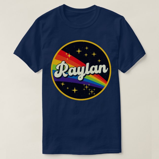 Raylan Rainbow In Space Vintage Style T-Shirt (Design Front)
