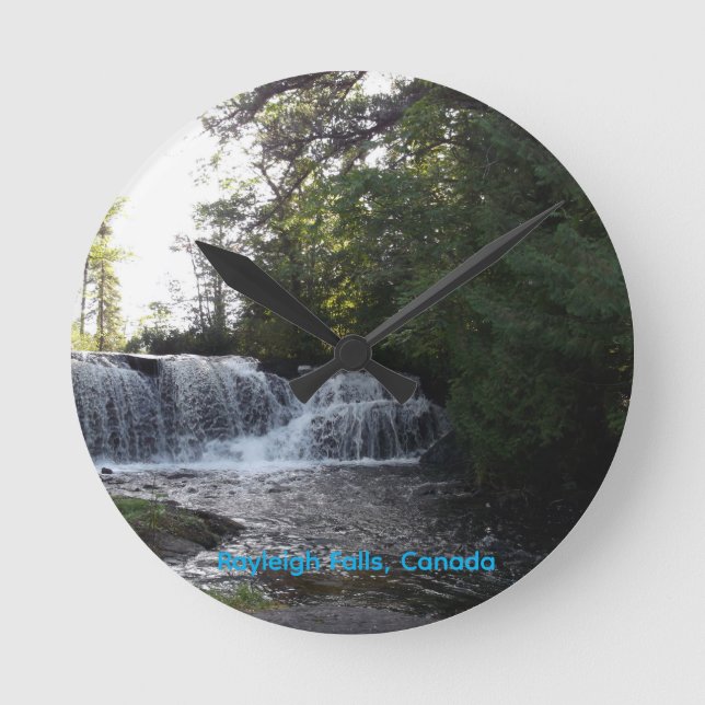 Rayleigh Falls Round Clock (Front)