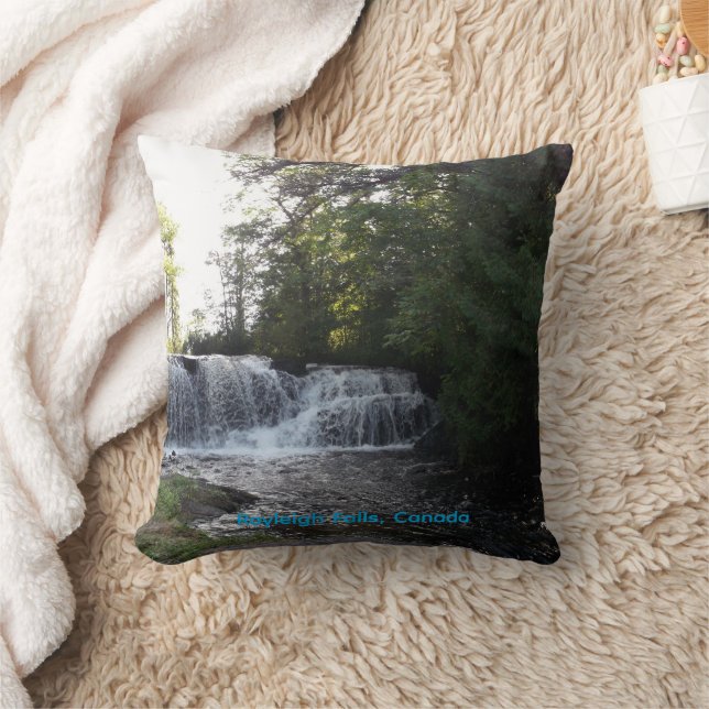 Rayleigh Falls Throw Pillow (Blanket)