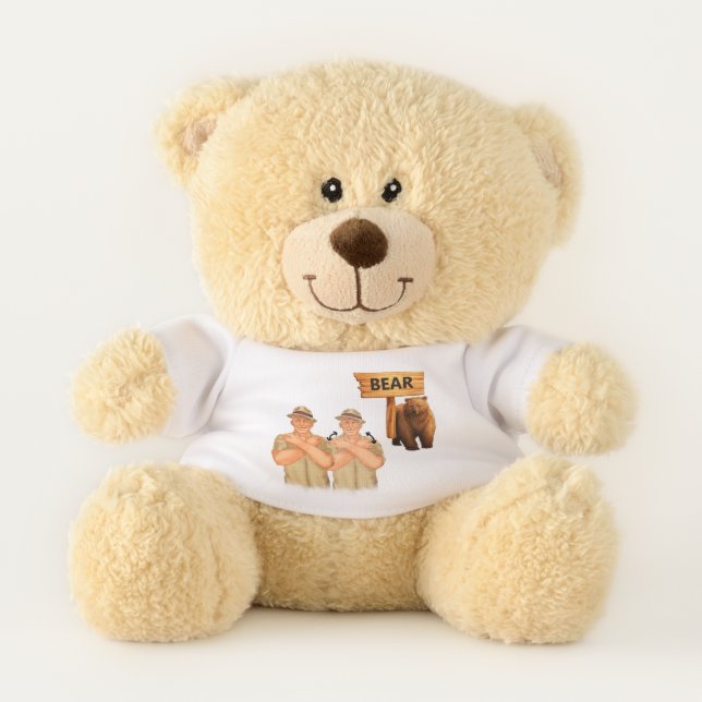 Raymond Signs ASL Bear  (Front)