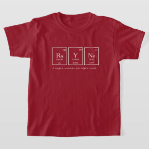 Rayne name meaning table elements chemistry T-Shirt