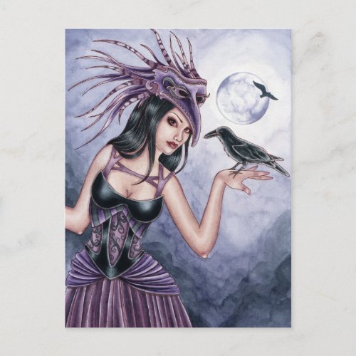Rayne _ Raven Witch Postcard