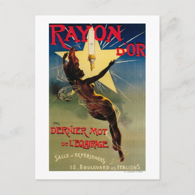 Rayon D'Or Restaurant Promotional Poster Postcard (Front)