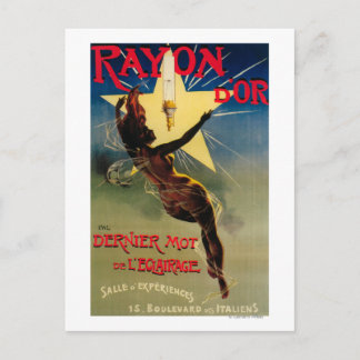 Rayon D'Or Restaurant Promotional Poster Postcard