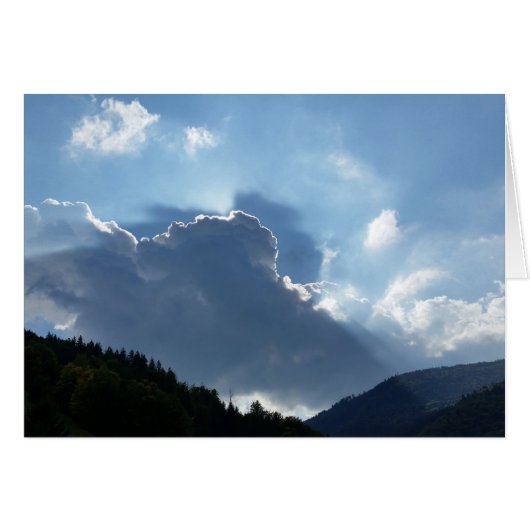 rays and clouds cards (Front Horizontal)