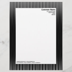 Rays - Black and White Letterhead