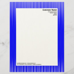 Rays - Blue and White (Felt) Letterhead